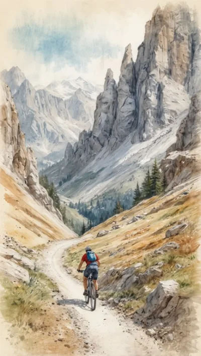 Rauf aufs Rad in den Dolomiten