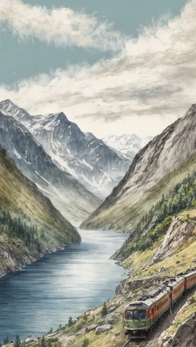 Rauma-Bahn: Malerische Zugfahrt mit Blick auf Berge und Fjorde