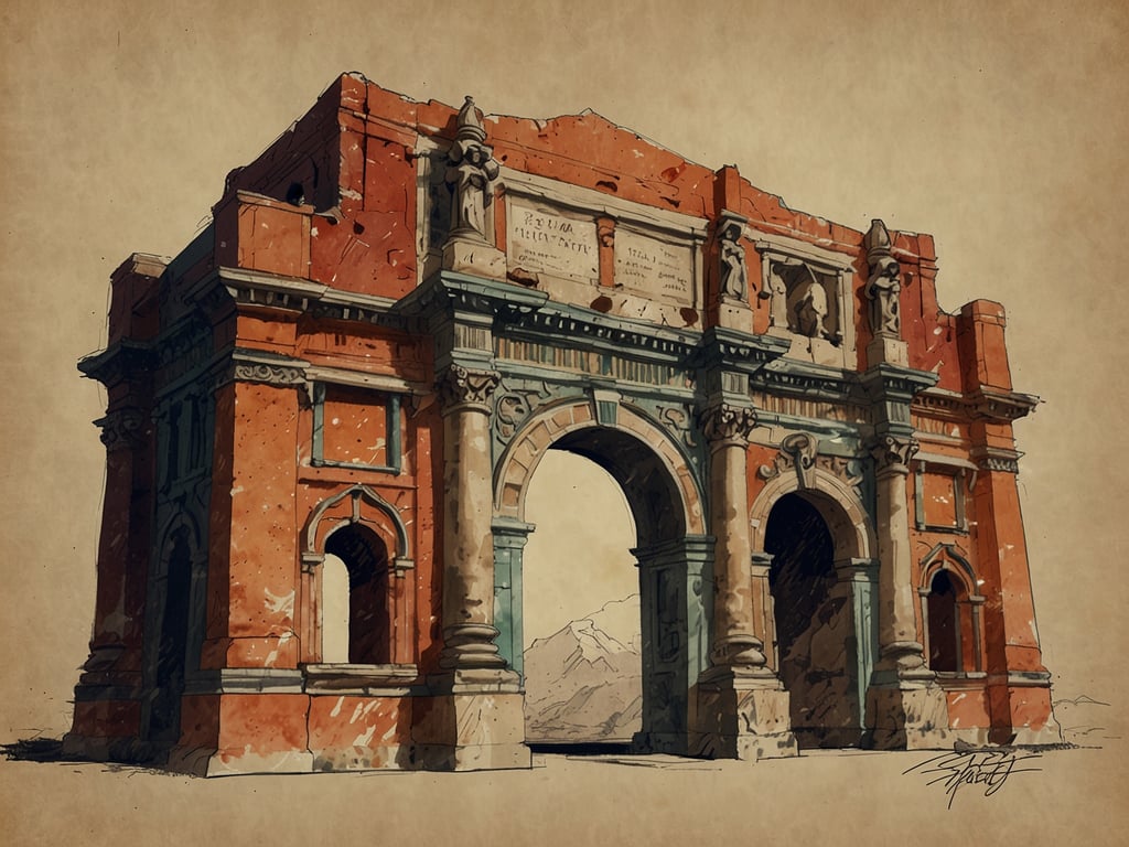 Auf dem Bild ist ein beeindruckendes historisches Bauwerk zu sehen, das an den Triumphbogen erinnert. Solche monumentalen Strukturen verkörpern oft kulturelles Erbe und die Geschichte einer Region, was im Jahr 2025 besonders im Fokus stehende Reise-Trend „Wert“ ansprechend ist. Reisende suchen nach authentischen Erlebnissen und möchten tiefer in die Kultur und Geschichte eintauchen.

Zudem spiegelt dieses Bauwerk den Trend „Luxus“ wider, da es oft spezifische Reiseangebote gibt, die exklusive Führungen oder Veranstaltungen an solchen historischen Stätten bieten. Hierbei können Reisende sowohl Abenteuer als auch kulturelle Einblicke erleben.

Insgesamt zeigt das Bild das Verlangen nach einzigartigen Erlebnissen, die sowohl wertvoll als auch bereichernd sind, was die Reisetrends für 2025 perfekt illustriert.