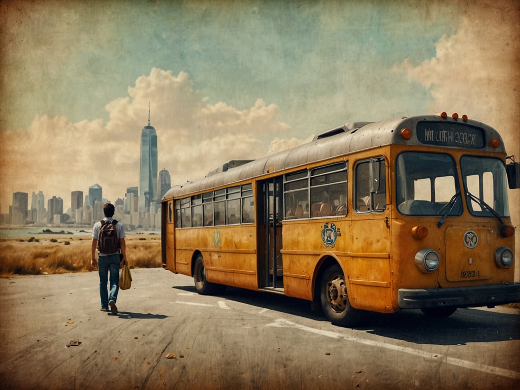 Auf dem Bild ist ein junger Mensch zu sehen, der mit einem Rucksack und einer Tasche in der Hand auf einen alten, gelben Bus zusteuert. Im Hintergrund sind moderne Wolkenkratzer einer Stadt zu erkennen. Das Bild vermittelt ein Gefühl von Abenteuer und Entdeckung.

Wenn du an aufregenden Jugendreisen 2025 interessiert bist, entdecke neue Ziele, coole Programme und das Versprechen von klimaneutralen Reiseerlebnissen! Egal ob du Spaß in der Natur oder in aufregenden Städten suchst, es gibt für jeden etwas dabei.