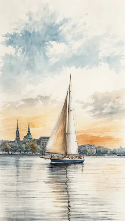 Segle auf der Alster und entdecke Hamburg vom Wasser aus