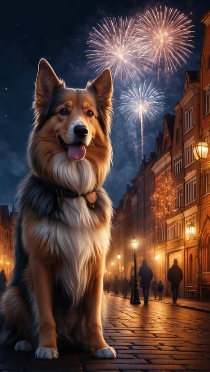 Silvester ohne Feuerwerk mit Hund in der Lüneburger Heide