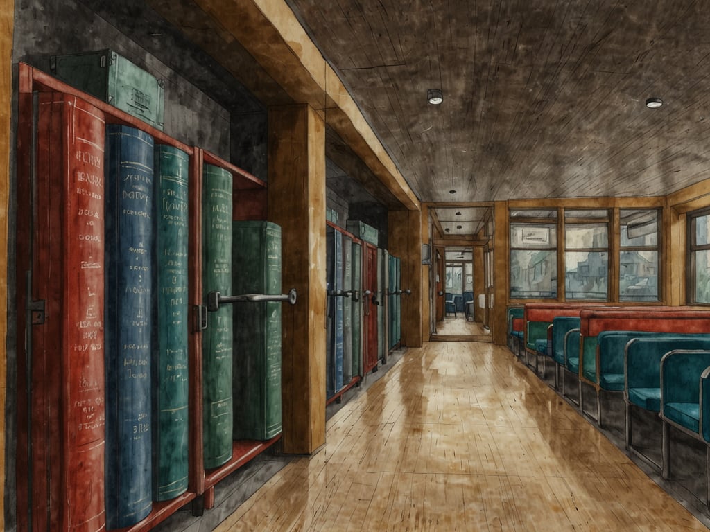 Auf dem Bild ist eine stilisierte Innenansicht eines Raumes mit Regalen, die oben aufgereihte Bücher zeigen, und Sitzgelegenheiten. Die Atmosphäre wirkt einladend und ruhig, vielleicht handelt es sich um ein Café oder eine Bibliothek.

### Die perfekte Planung für einen Kurztrip:

1. **Ziel wählen**: Wählen Sie eine Stadt, die kulturell oder historisch interessant ist.
  
2. **Anreise planen**: Besorgen Sie sich Tickets für Zug oder Flug im Voraus.
  
3. **Unterkunft buchen**: Suchen Sie ein zentral gelegenes Hotel oder eine gemütliche Ferienwohnung.
  
4. **Sehenswürdigkeiten auflisten**: Erstellen Sie eine Liste von Orten, die Sie besuchen möchten, wie Museen, Parks oder historische Plätze.
  
5. **Restaurants auswählen**: Recherchieren Sie lokale Restaurants für authentische Küche.
  
6. **Zeitplan erstellen**: Verteilen Sie Ihre Aktivitäten auf die Tage, um auch Freiräume für spontane Entdeckungen zu lassen.

7. **Packliste erstellen**: Denken Sie an das Wetter und packen Sie entsprechend.

Mit dieser Planung steht einem gelungenen Kurztrip nichts mehr im Wege!