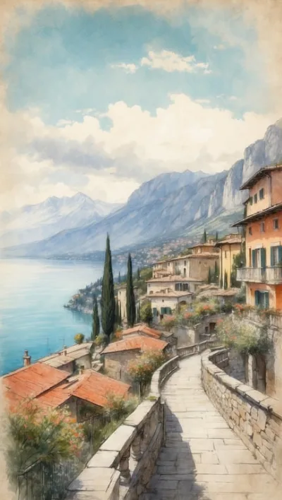 Tignale am Gardasee: Bietet spektakuläre Ausblicke hoch über dem See