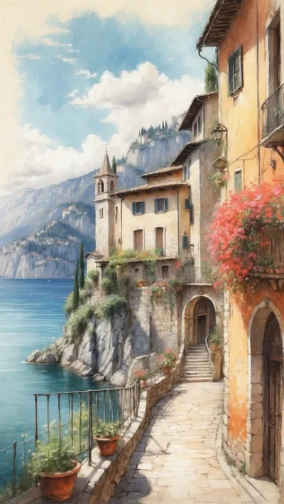 Torri del Benaco am Gardasee: Malerischer Ort mit einer schönen Burg