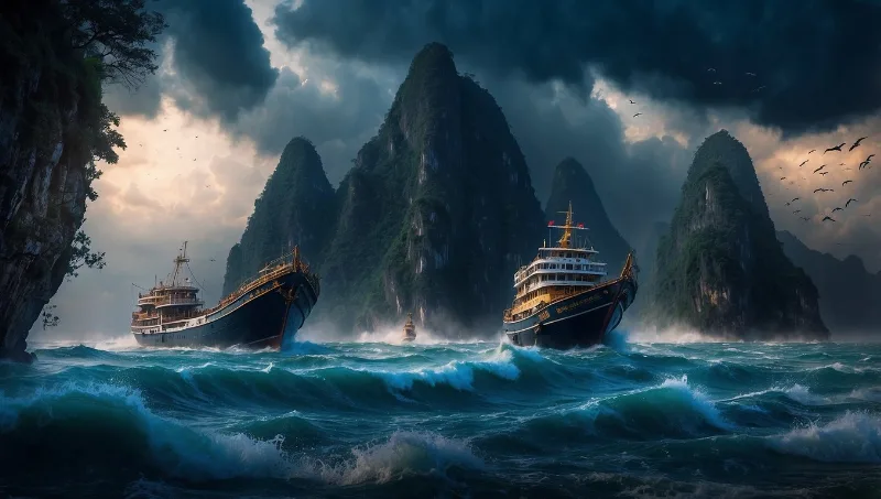 Touristenschiff kentert in Halong-Bucht – 34 Tote bei Sturm!