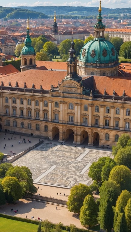 UNESCO Weltkulturerbe Würzburger Residenz mit Hofgarten und Residenzplatz