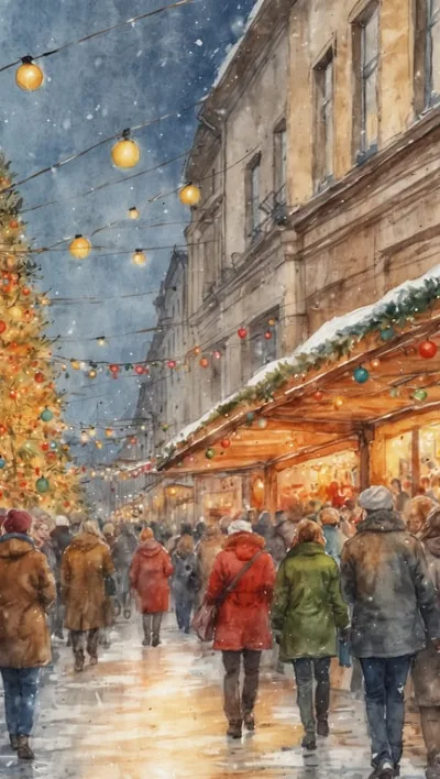 Unvergessliches Weihnachtsmarkt-Fotoshooting in Berlin