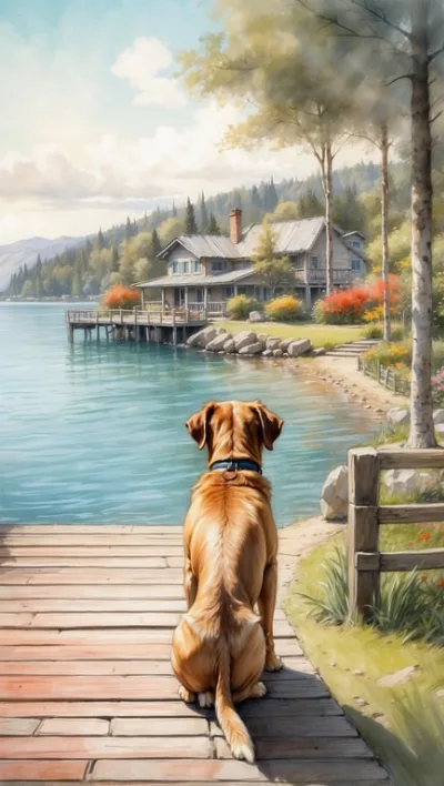 Urlaub mit Hund: Eingezäuntes Grundstück am Wasser – Sorglos entspannen
