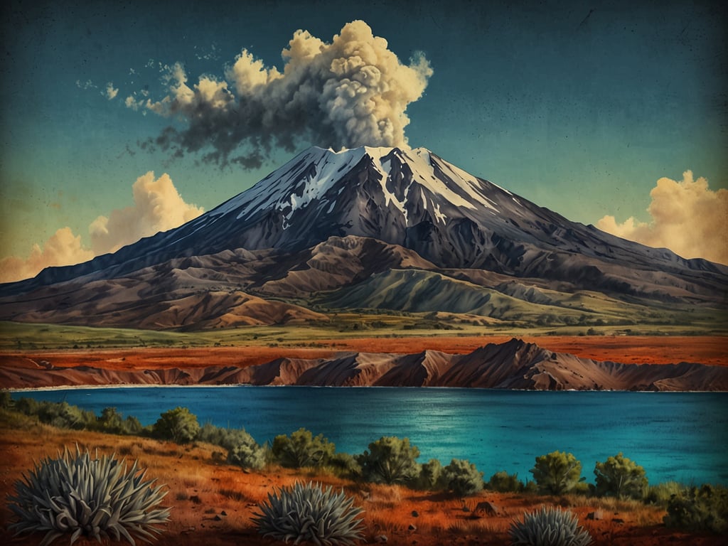 Auf dem Bild ist der Vulkan Cosigüina zu sehen, der sich in Nicaragua befindet. Geologisch gesehen ist Cosigüina von großer Bedeutung, da er als einer der aktivsten Vulkane in der Region gilt. Sein letzter Ausbruch im Jahr 1859 hatte tiefgreifende Auswirkungen auf die Umwelt und das Klima, nicht nur lokal, sondern auch in weit entfernten Gebieten. Der Vulkan hat eine große Caldera, die durch explosive Eruptionen entstanden ist, und ist ein wichtiges Studienobjekt für Vulkanologen, da er Informationen über vulkanische Aktivitäten und deren Auswirkungen auf die Erde liefern kann. Cosigüina spielt zudem eine Rolle im lokalen Ökosystem, da die vulkanischen Böden nährstoffreich sind und die Landwirtschaft in der Umgebung unterstützen.