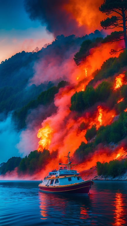 Waldbrand an Kroatiens Küste: Evakuierung per Boot und zu Fuß