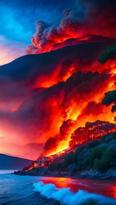 Waldbrand an Kroatiens Küste: Flieh jetzt vor dem Feuer und dem Wind