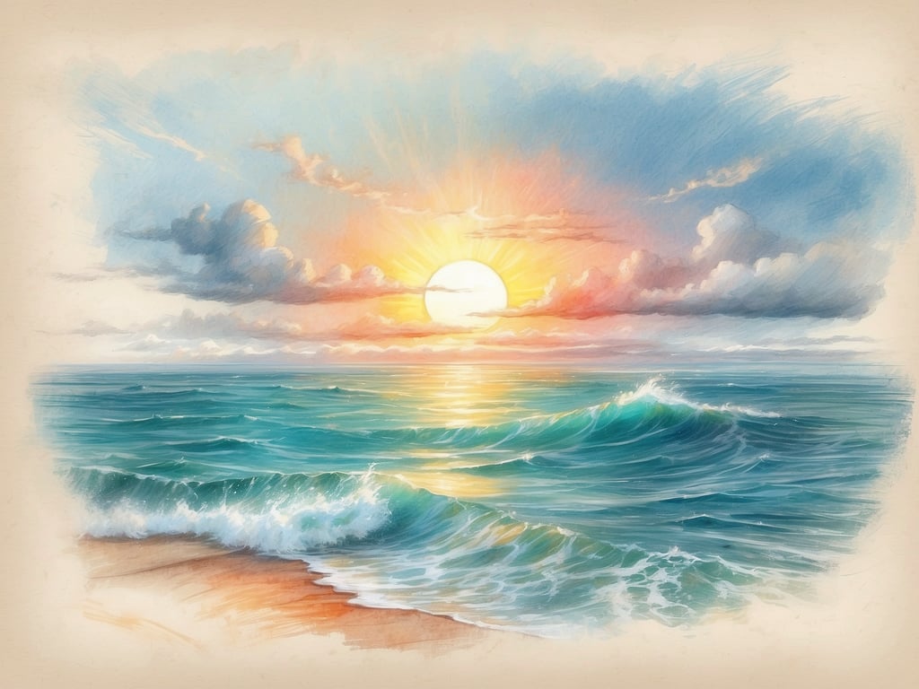 Auf dem Bild ist eine schöne Küstenlandschaft mit einem Sonnenuntergang über dem Meer zu sehen. Die Wellen rollen sanft an den Strand, während die Wolken am Himmel in warmen Farben leuchten.

**Wann ist die beste Reisezeit für die Malediven?** Die beste Reisezeit für die Malediven ist von November bis April, wenn das Wetter trocken und die Temperaturen angenehm sind. In dieser Zeit sind die Bedingungen ideal für Strandaktivitäten und Wassersport.