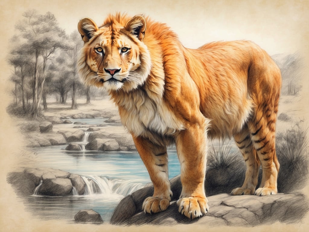 Auf dem Bild ist eine künstlerische Darstellung eines Tieres zu sehen, das wie eine Kombination aus Löwe und Tiger aussieht. Diese Art von Bildern wird oft für kreative oder künstlerische Zwecke erstellt.

Wann ist die beste Reisezeit für Südafrika? Die beste Reisezeit für Südafrika hängt von der Region ab, die Sie besuchen möchten. Generell sind die Monate von Mai bis September für Safaris in den Nationalparks ideal, da die Tiere während der Trockenzeit leichter zu finden sind. Die Reisezeit von November bis März ist optimal für den Besuch der Küstenregionen und für Strandurlaub, da das Wetter warm und angenehm ist.