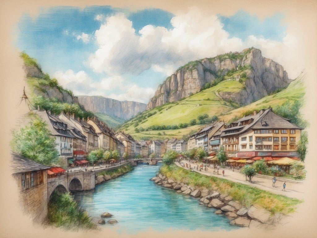 Auf dem Bild ist eine malerische Landschaft mit einem Fluss, der durch eine Stadt fließt, umgeben von Hügeln und Bergen. Die Architektur ist charmant, mit Häusern und gemütlichen Cafés entlang des Ufers. Es herrscht eine idyllische Stimmung, ideal für einen entspannten Tag in der Natur.

Die Sommerferien in Rheinland-Pfalz beginnen im Jahr 2024 am 15. Juli und enden am 27. August.