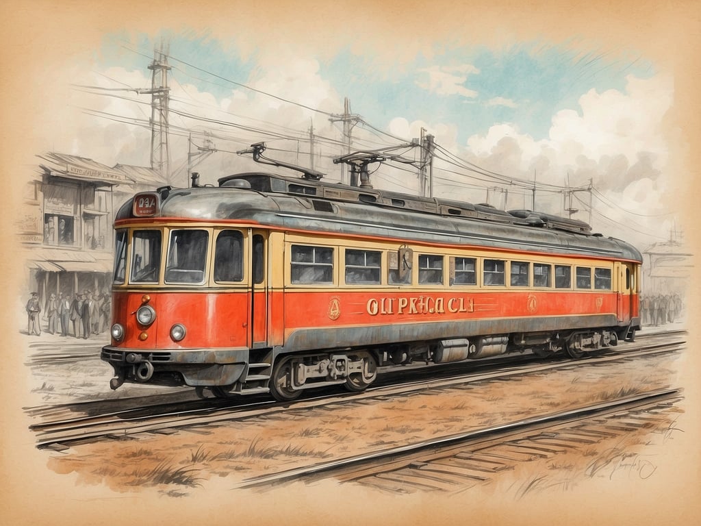 Auf dem Bild ist ein historischer Triebwagen zu sehen, der auf einer Bahngleis steht. Die Farben sind leuchtend, vor allem rot und gelb, und es gibt eine Ansammlung von Menschen im Hintergrund. 

Warum ist München so reich? München profitiert von einer starken Wirtschaft, einer hohen Lebensqualität und einer Vielzahl von kulturellen sowie technischen Innovationen. Der Standort ist attraktiv für Unternehmen, insbesondere in den Bereichen Technologie, Automobilindustrie und Dienstleistung. Dies zieht Fachkräfte an und führt zu einem stabilen Wirtschaftswachstum, was zur allgemeinen Wohlstandsentwicklung der Stadt beiträgt.