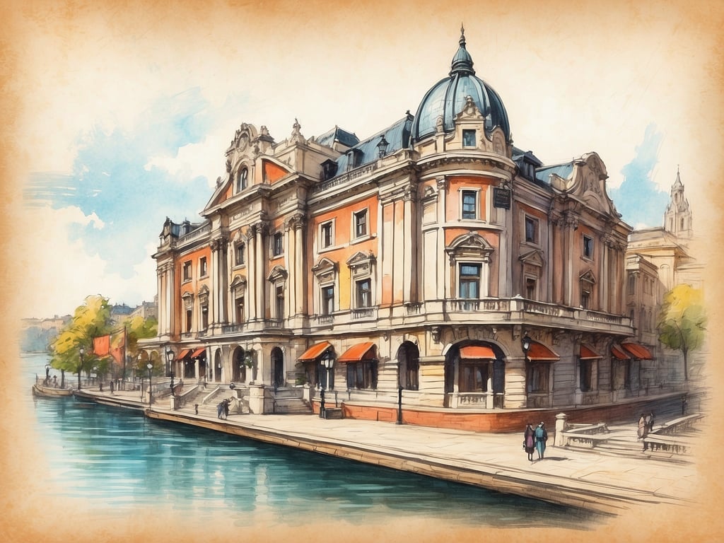 Auf dem Bild ist ein elegantes Gebäude zu sehen, das an architektonischen Stil erinnert, der auch in Bremen vorkommen könnte. In Bremen gibt es viele Sehenswürdigkeiten und Aktivitäten. Dazu zählen:

1. **Die Bremer Altstadt**: Hier findet man historische Gebäude wie das Rathaus und die Rolandstatue, die beide UNESCO-Weltkulturerbe sind.
2. **Der Schnoor**: Ein malerisches Viertel mit engen Gassen, alten Häusern und zahlreichen kleinen Geschäften und Cafés.
3. **Die Weserpromenade**: Ein schöner Ort zum Spazierengehen mit Blick auf die Weser und das Leben am Wasser.
4. **Das Übersee-Museum**: Ein interessantes Museum, das sich mit der Geschichte und Kultur anderer Kontinente beschäftigt.
5. **Der Botanische Garten**: Ein ruhiger Ort, ideal für Naturfreunde und Pflanzenliebhaber.

In Bremen gibt es also viel zu entdecken und zu erleben!