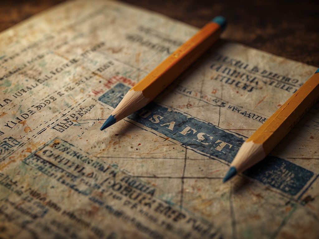 Auf dem Bild sind Bleistifte und ein Stück Papier zu sehen, das möglicherweise eine Art von Dokument oder Formular darstellt. Es scheint, als wäre es alt oder stark benutzt.

Zu Ihrer Frage: Die Kosten für die ESTA (Electronic System for Travel Authorization) für die USA betragen in der Regel 21 USD. Es ist wichtig, die offizielle Website der US-Regierung zu konsultieren, um die aktuellsten Informationen zu Preisen und Verfahren zu erhalten.