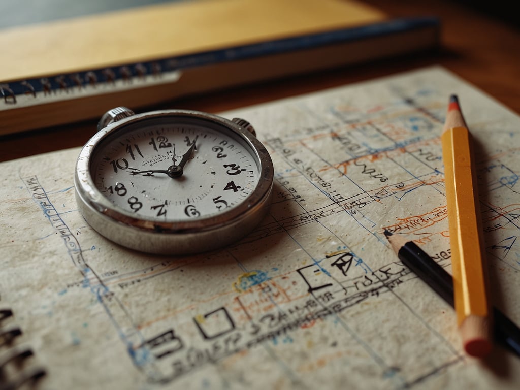 Auf dem Bild ist eine alte Uhr zu sehen, die auf einem Blatt Papier liegt. Daneben befinden sich ein Bleistift und ein Buntstift, sowie ein Notizbuch im Hintergrund. 

Was tun gegen Jetlag USA nach Deutschland? Hier sind einige Tipps:

1. **Einstellen auf die neue Zeitzone**: Beginnen Sie einige Tage vor der Reise, Ihren Schlafrhythmus schrittweise anzupassen.
2. **Hydration**: Trinken Sie viel Wasser während des Fluges, um Dehydrierung zu vermeiden.
3. **Vermeiden von Alkohol und Koffein**: Diese Getränke können den Schlaf stören und das Jetlag-Syndrom verschlimmern.
4. **Bewegung**: Versuchen Sie, im Flugzeug aufzustehen und sich zu bewegen, um die Blutzirkulation zu fördern.
5. **Lichttherapie**: Nutzen Sie natürliches Licht, um sich an die neue Zeitzone zu gewöhnen. Morgens helles Licht hilft, den Tag zu beginnen und abends dimmes Licht hilft beim Einschlafen.
6. **Nickerchen**: Halten Sie Nickerchen kurz (20–30 Minuten), um frische Energie zu tanken, aber vermeiden Sie lange Schlafperioden am Tag.
7. **Schlafumgebung optimieren**: Stellen Sie sicher, dass Ihr Schlafplatz ruhig und dunkel ist, um einen besseren Schlaf zu fördern.

Diese Maßnahmen können helfen, die Symptome von Jetlag zu lindern und sich schneller an die neue Zeit anzupassen.