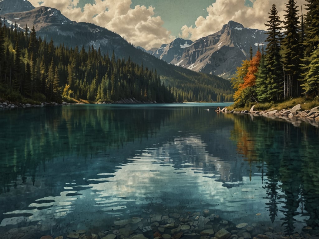 Auf dem Bild ist eine malerische Landschaft mit einem klaren See, umgeben von Bergen und Wäldern zu sehen. Die Wasseroberfläche spiegelt die umgebenden Bäume und den Himmel wider.

Wie viele Seen hat Kanada? Kanada hat über zwei Millionen Seen, was etwa 9% der gesamten Fläche des Landes ausmacht.