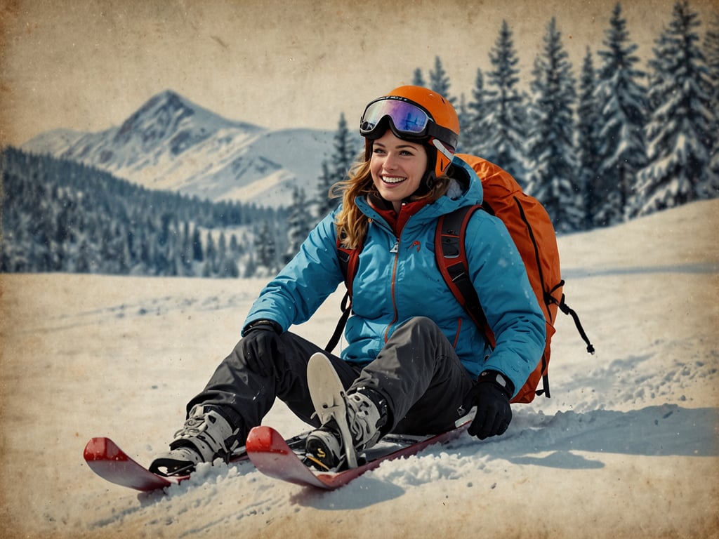 Auf dem Bild ist eine fröhliche Person zu sehen, die im Schnee sitzt und Skiausrüstung trägt. Sie lächelt und genießt die winterliche Umgebung, umgeben von schneebedeckten Bergen und Nadelbäumen. Dies könnte ein schöner Moment in der Wildkogel-Arena sein, wo der Winterstart mit Ski, Rodeln und der Magie im Schnee gefeiert wird. Solche Erlebnisse machen den Winter besonders zauberhaft!