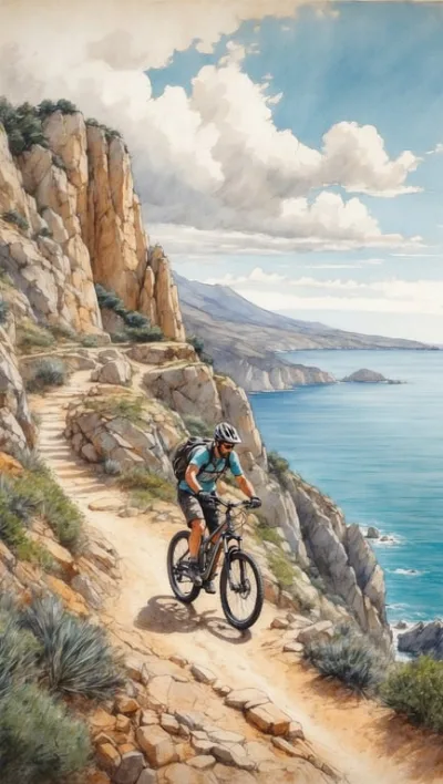 Wo kann man Mountainbike-Urlaub auch am Meer gut machen?