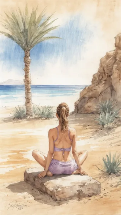 Yoga Fuerteventura: Entspannung und Erholung in ruhiger Küstenlandschaft